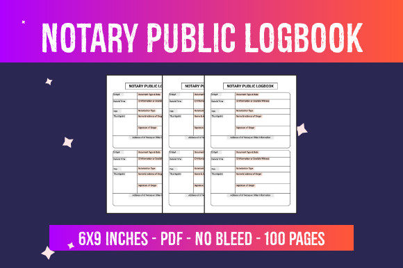 Effortless Notary Public Logbook for KDP