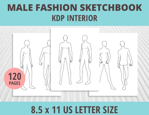 Evaluating the Male Fashion Sketchbook KDP Interior for Professional Publishing