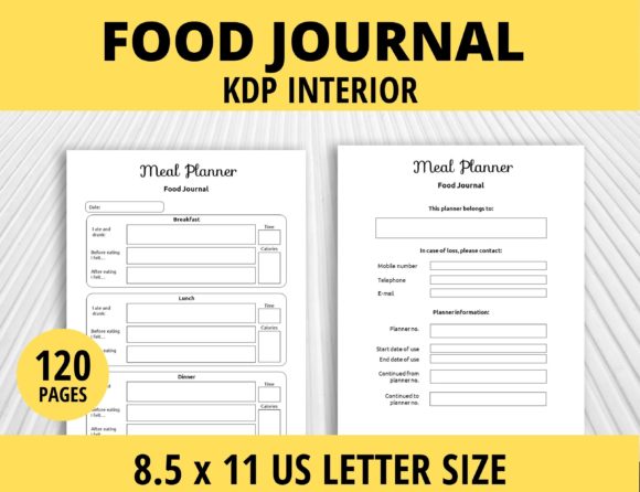 Food Journal - Meal Planner KDP Interior: A Strategic Resource for Publishers and Health Enthusiasts