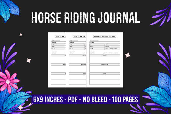 Horse Riding Journal: Perfect for KDP Publishing