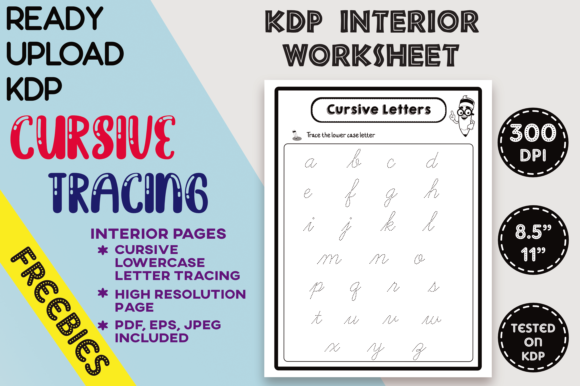 KDP BW Lowercase Letter Trace Sheet 015: Streamlining Preschool Handwriting Book Creation