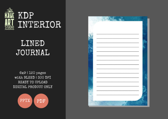 KDP Lined Journal 47: Streamlined Interior for Publishers