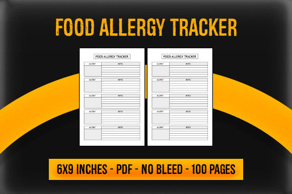 Mastering KDP Interior: Food Allergy Tracker and Ready-to-Use PDF Files for Print on Demand (POD) and Amazon KDP