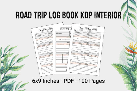 Road Trip Log Book for KDP Publishing