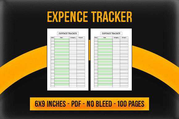 Streamline Your Financial Tracking with KDP Interior - Expence Tracker