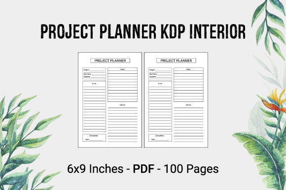 Unlocking Creativity and Productivity with the Project Planner Notebook - KDP Interior